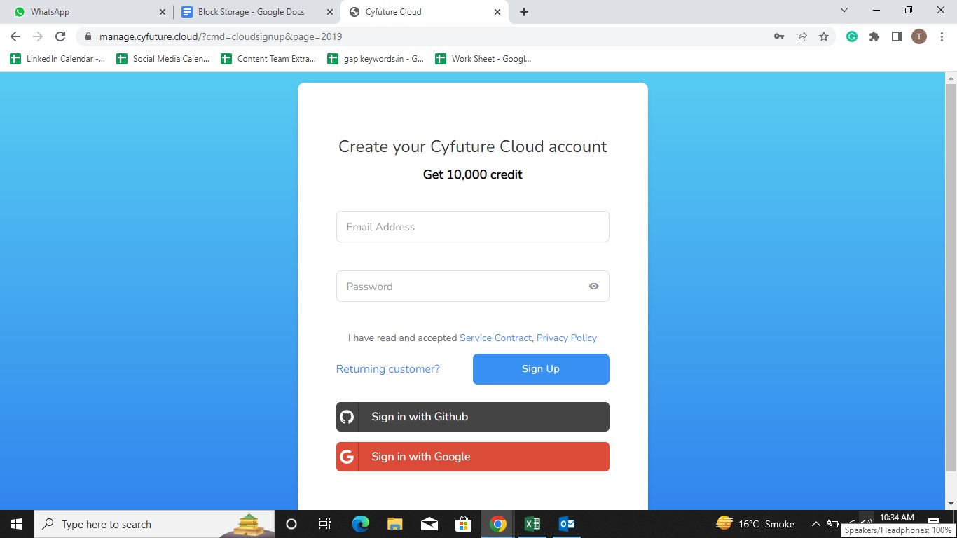 Help File How To Create Account On Cyfuture Cloud Portal Cyfuture Cloud